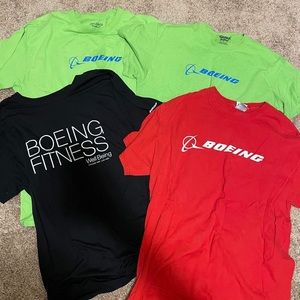 Lot of 4 Boeing shirts size large